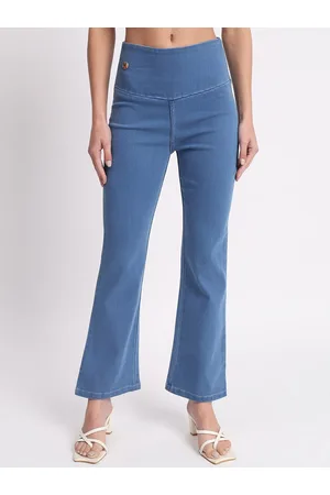 AngelFab Women Relaxed Fit Cotton Denim Jeggings