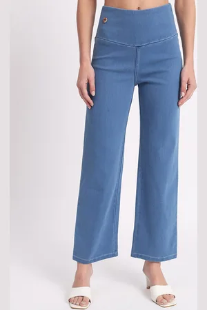 AngelFab Women Relaxed Fit Cotton Denim Jeggings