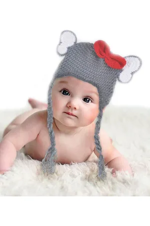 Babymoon Kids Self Design Woollen Beanie