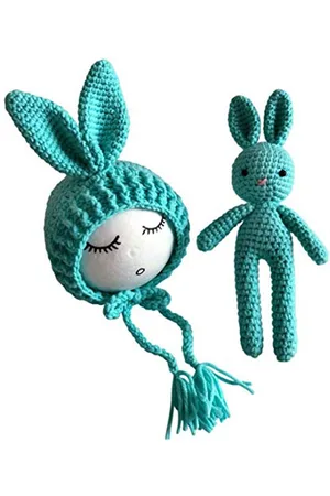 Babymoon Kids Self Design Woollen Beanie With Teddy