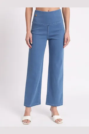 AngelFab Women Relaxed Fit Cotton Denim Jeggings
