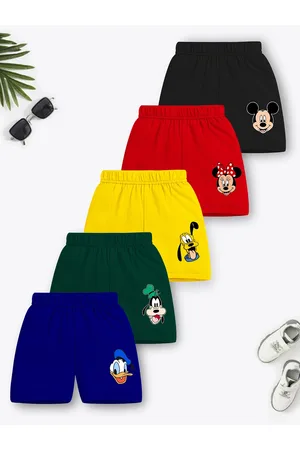 YK Boys Multicoloured Set Of 5 Disney Sports Shorts