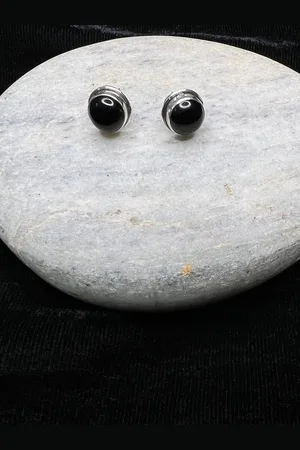 ARTE 925 Sterling Silver Circular Stud Earrings