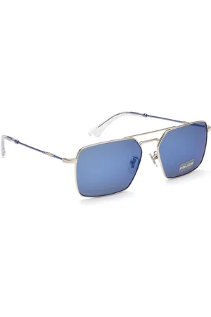 Police Men Square Sunglasses with UV Protected Lens SPLL07K59579BSG