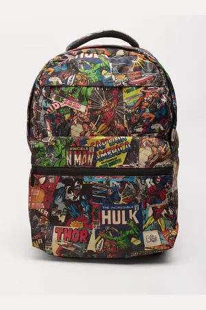 The Souled Store Men Multicoloured Graphic Backpack
