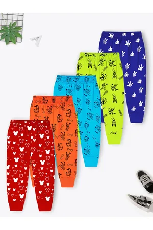 YK Infants Boys Pack of 5 Mickey & Friends Printed Joggers