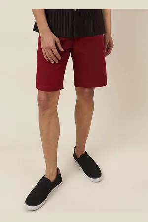 Fabindia Men Mid-Rise Cotton Chino Shorts