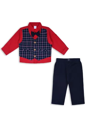 Wish Karo Boys Checked Shirt with Trousers