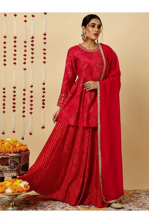 Indulge yourself in the vibrance of festivities sporting our Red Bandhej  Lehenga Skirt | Priced at just Rs. 2,499 | Shop now | #redband... |  Instagram