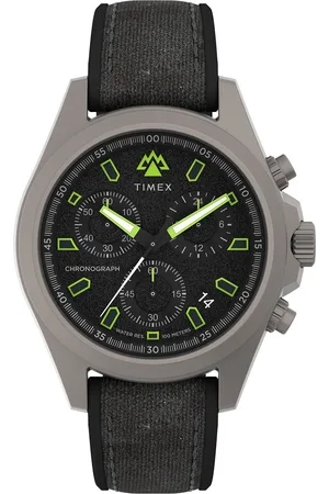 Timex Men Printed Dial & Textured Straps Analogue Chronograph Watch TW2V96300X6