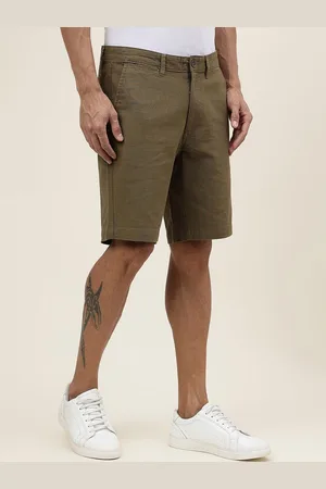 Fabindia Men Mid-Rise Cotton Chino Shorts