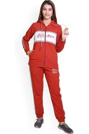WILD WEST Hooded Cotton Fleece Tracksuit