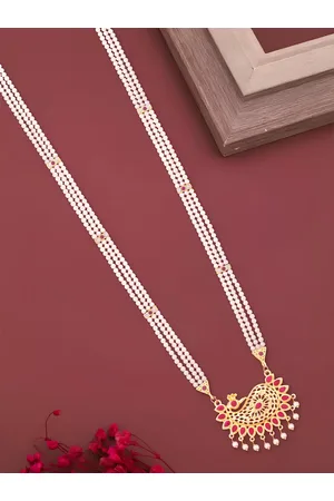 KARISHMA KREATIONS Pearl Studded Statement Necklace