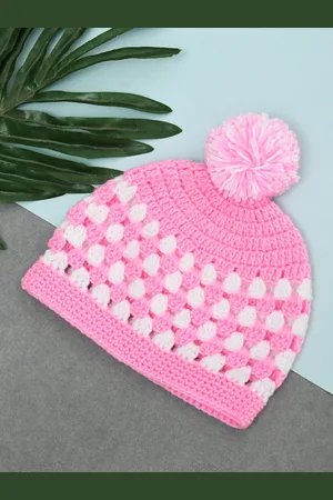 FUNKRAFTS Kids Self Design Woollen Winter Beanie