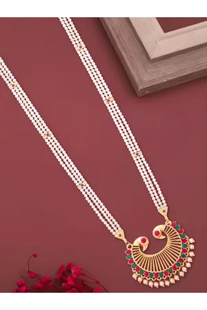 KARISHMA KREATIONS Pearl Studded Statement Necklace