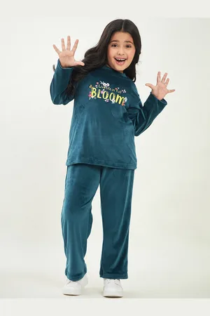 Stylo Bug Girls Printed T-shirt With Pyjamas
