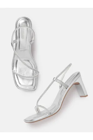Lino Perros Rhinestones Embellished Party Block Heels