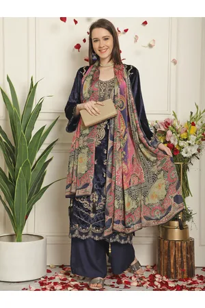 Stylee Lifestyle Ethnic Embroidered Unstitched Dress Material