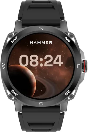 Hämmer Fit Pro 1.43" Super AMOLED Smart Watch Round Dial With Bluetooth Calling Black