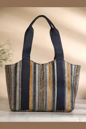 DEEBACO Striped Handheld Bag