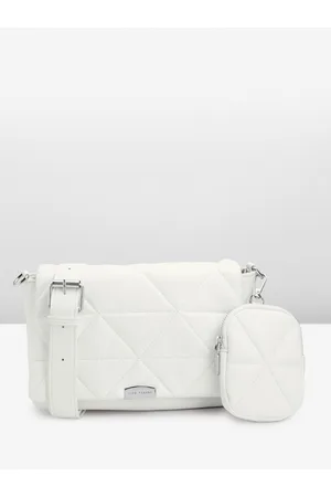 Lino Perros Structured Sling Bag with Quilted Detail