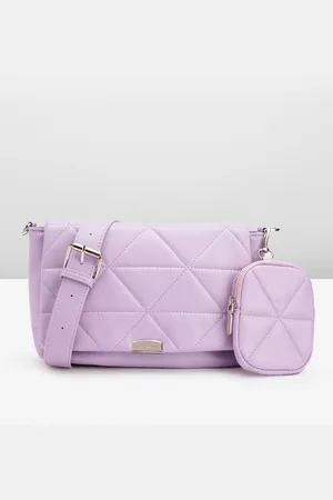 Lino Perros Structured Sling Bag with Quilted Detail