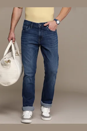 Nautica Men Straight Fit Low-Rise Light Fade Stretchable Jeans