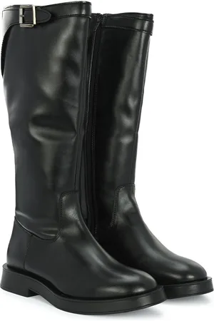 Delize Women High-top Buckle Detail Platform Boots