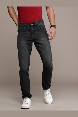 WROGN Men Straight Fit Light Fade Stretchable Jeans