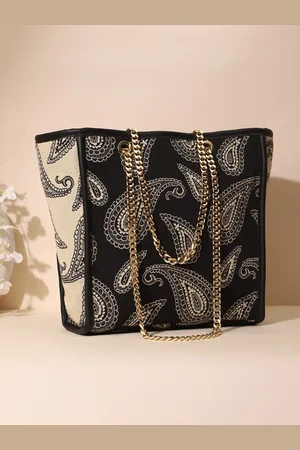 DEEBACO Ethnic Motifs Printed Oversized Shopper Handheld Bag