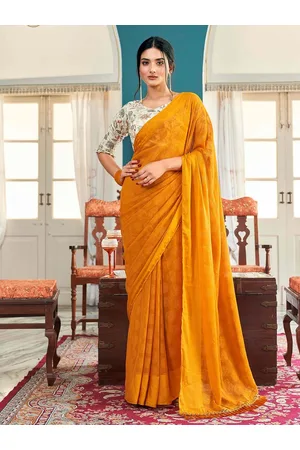 Net Party Wear Tikhi Imli Solid Fashion Poly Georgette Saree at best price  in Surat