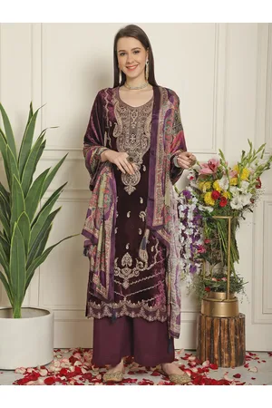 Stylee Lifestyle Ethnic Embroidered Unstitched Dress Material