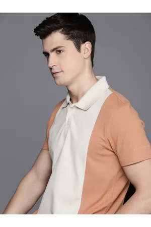 Kenneth Cole Colourblocked Polo Collar T-shirt
