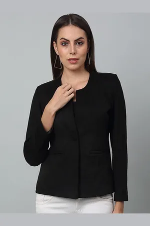 CANTABIL Single-Breasted Suede Blazer