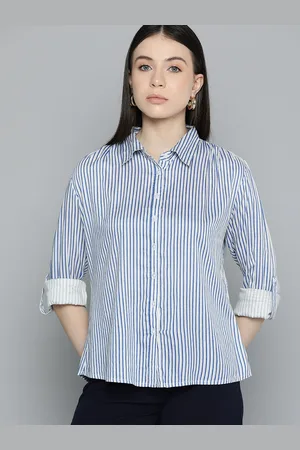 Chemistry Women Original Opaque Striped Formal Shirt
