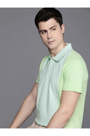 Kenneth Cole Colourblocked Polo Collar T-shirt