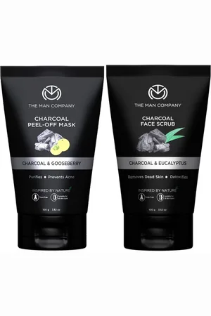 THE MAN COMPANY Set of Face Scrub and Peel Off Mask 200 gm