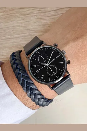 Joker & Witch Men Watch & Bracelet Gift Set JWMBS68