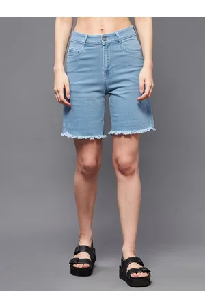 Miss Chase Women High-Rise Denim Shorts