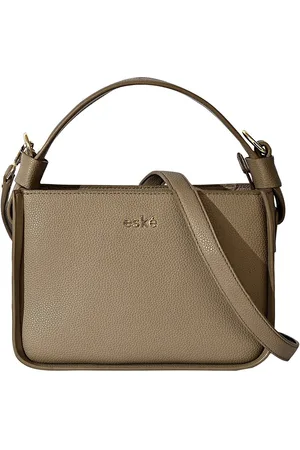 Eske Snow Vegan Leather Solid Handheld Handbag
