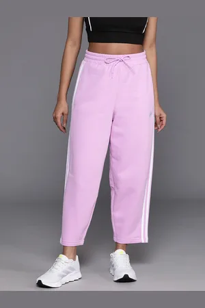 adidas Women 3-Striped Open Hem Fleece Track Pants