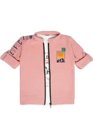 CAVIO Boys Printed Lightweight Tailored Jacket With T-Shirt