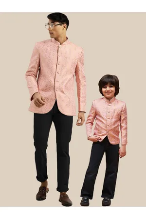 Vastramay Self-design Slim-Fit Bandhgala Jodhpuri Blazer