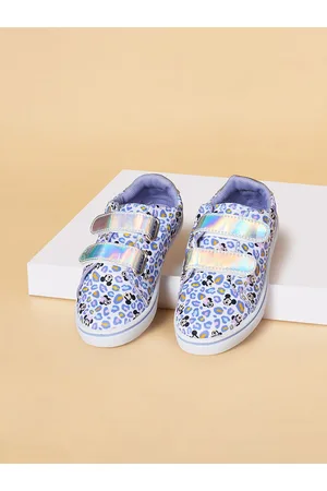 Pantaloons Girls Mickey & Minnie Printed Comfort Insole Slip-On Sneakers