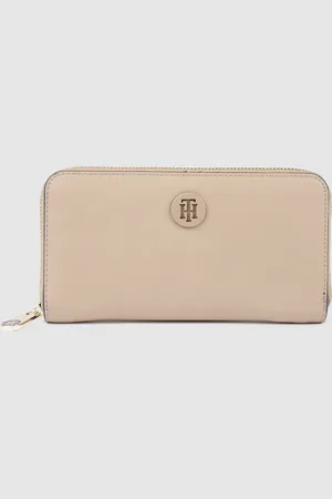Tommy Hilfiger Women Beige Solid Zip Around Wallet