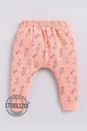 Moms Love Infants Kids Printed Cotton High Rise Joggers