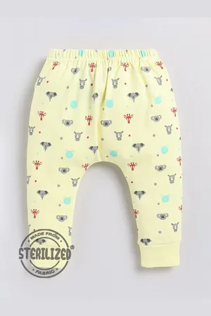 Moms Love Infants Kids Printed Cotton High Rise Joggers