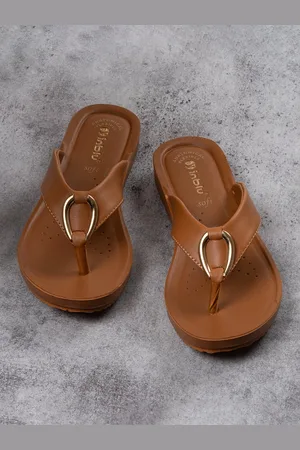 Inblu Women Lightweight & Anti Skid T-Strap Flats