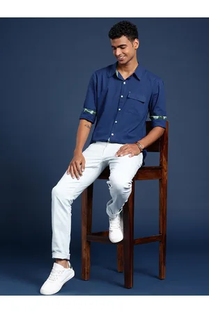 Taavi Men Comfort Opaque Regular Fit Casual Shirt