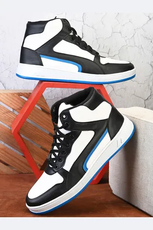 John Karsun Men Mid Top Colourblocked Antibacterial Comfort Insole Sneakers